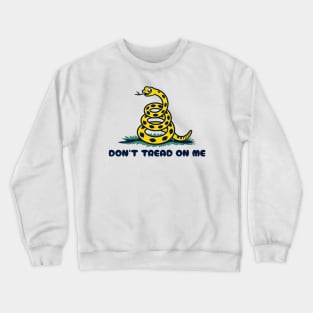 Cute GADSDEN FLAG "Don't Tread On Me" Snake Libertarian Kawaii Crewneck Sweatshirt